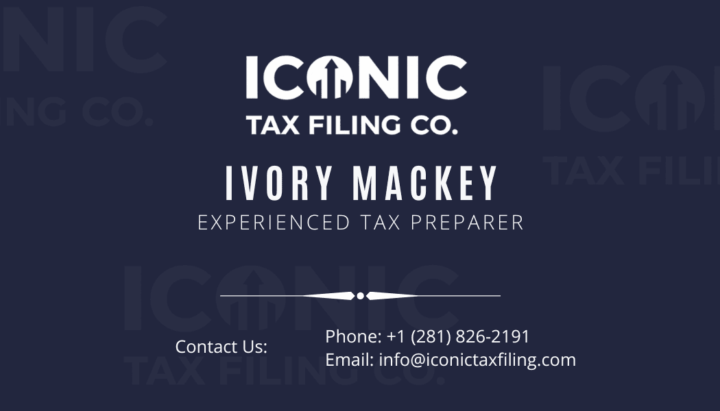 Iconic Tax Filing Co. business card
